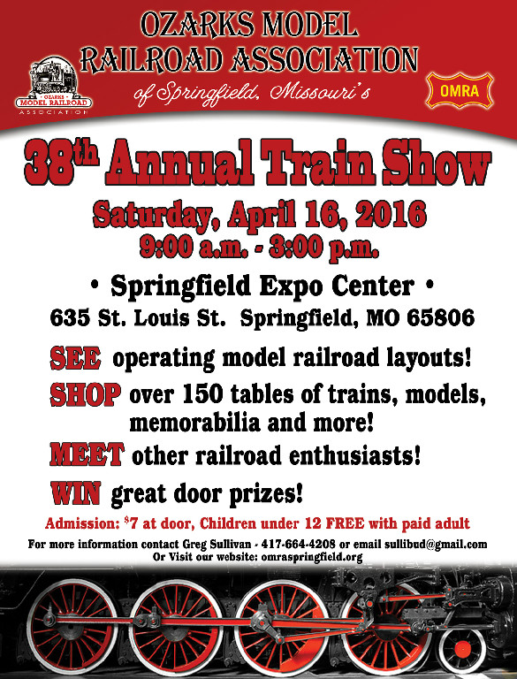 Springfield Train Fair 38th Annual OMRA Spring Train Show – Springfield Expo